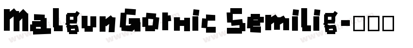 MalgunGothic Semilig字体转换
